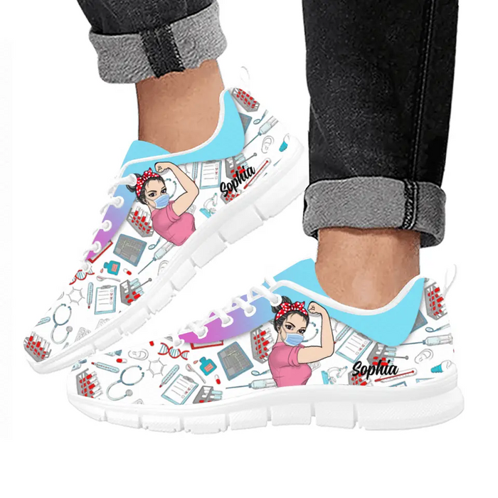 Custom Personalized Nurse Sneakers - Gift Idea For Nurse/ Birthday Gift
