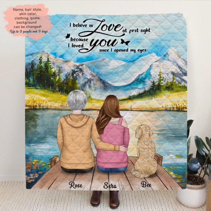 Custom Personalized Mother and Daughter Blanket - Mother and Daughter - Gift For Mother's Day - The Love Between A Mother & Daughter Is Forever