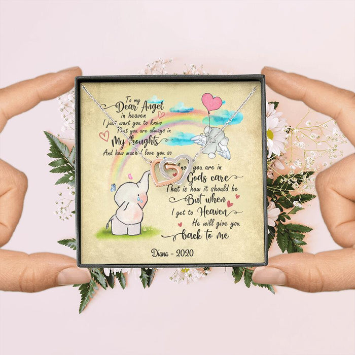 Baby Lost/ Uncarriage/Infant Loss/Stillbirth Jewelry,Message Card - Best Gift For Mother's Day - To My Dear Angel In Heaven - AZBHYU