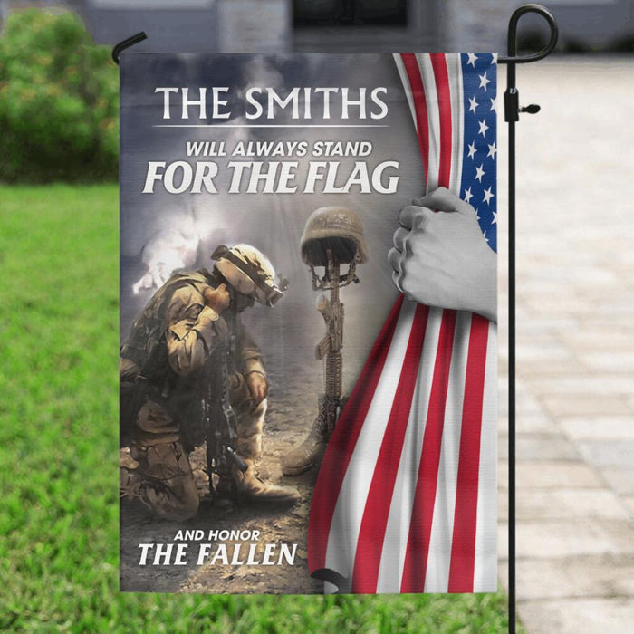 Custom Personalized Veteran Flag - Best Gift For Memorial Day - The Smiths Will Always Stand For The Flag And Honor The Fallen