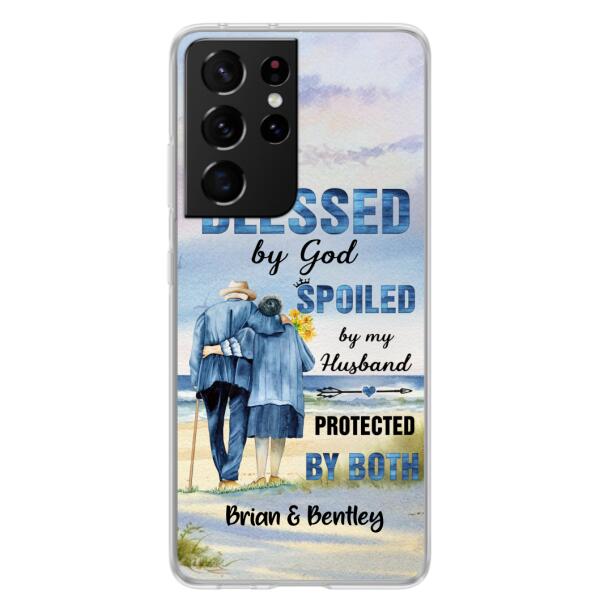 Custom Personalized Old Couple Phone Case - Best Gift Idea For Grandparents - Case For iPhone, Samsung and Xiaomi