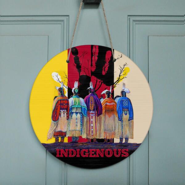 Custom Personalized Native American Door Sign - Best Gift Idea For Wall Art Decoration
