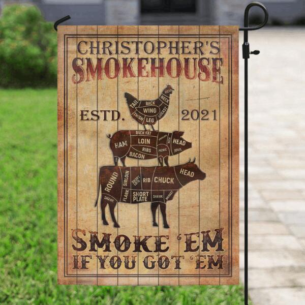 Custom Personalized BBQ Flag - Gift For Whole Family - G16OJB