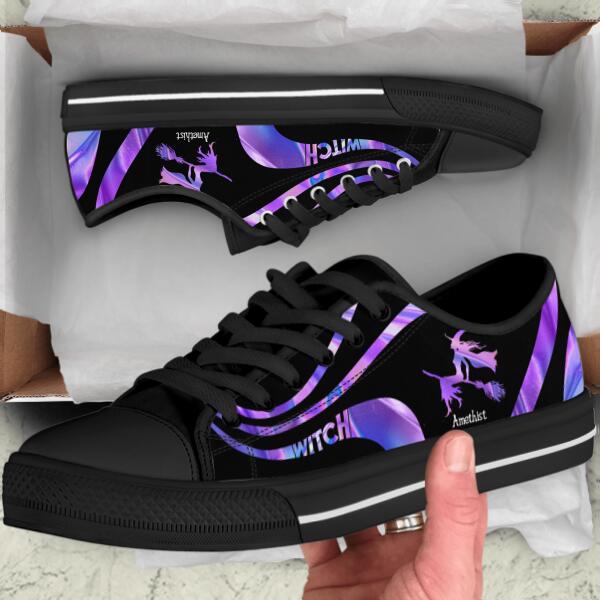 Custom Personalized Witch Low Top Sneakers - A7OWJ0