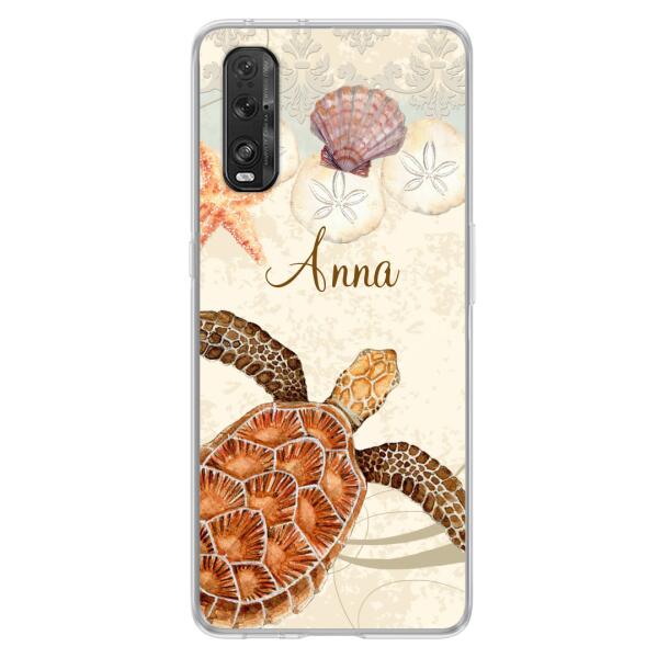 Custom Personalized Sea Turtle Phone Case - Best Gift For Turtle Lover's - Case For Huawei and Oppo - DTJ0EN