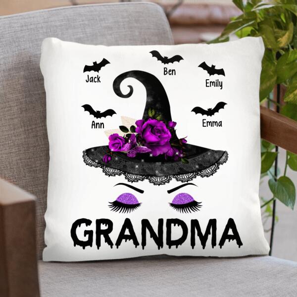 Personalized Grandma Witch Pillow Cover