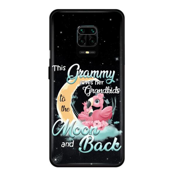 Custom Personalized Grandma Flamingo Phone Case - This Grammy Loves Her Grandkids To The Moon And Back - For Xiaomi, Oppo And Huawei Phone Case - HWDFYR