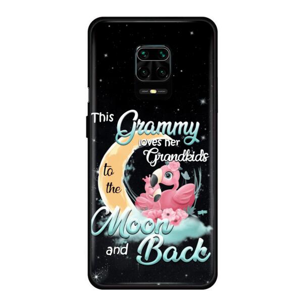 Custom Personalized Grandma Flamingo Phone Case - This Grammy Loves Her Grandkids To The Moon And Back - For Xiaomi, Oppo And Huawei Phone Case - HWDFYR