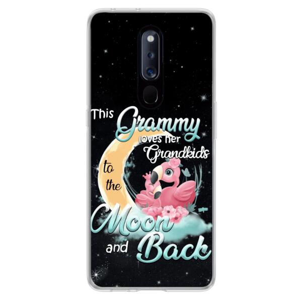 Custom Personalized Grandma Flamingo Phone Case - This Grammy Loves Her Grandkids To The Moon And Back - For Xiaomi, Oppo And Huawei Phone Case - HWDFYR