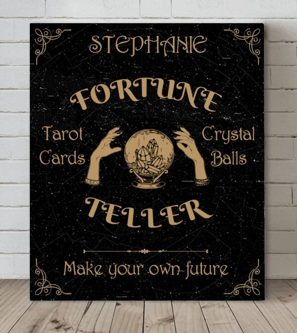 Custom Personalized Tarot Reader Canvas - Best Gift For Tarot Lovers - Make Your Own Future