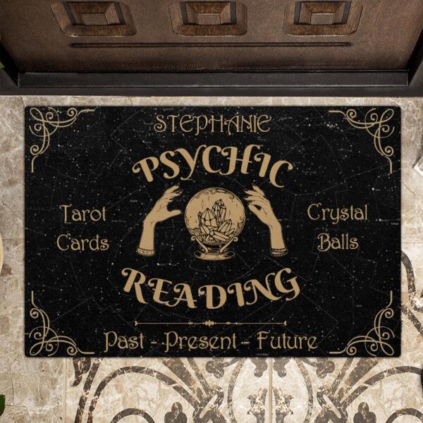 Custom Personalized Tarot Reader Doormat - Best Gift For Tarot Lovers - Past Present Future