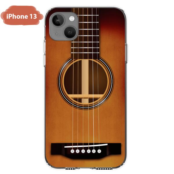 Custom Personalized Acoustic/Electric Guitar Phone Case - Best Gift For Guitarist - Case For iPhone And Samsung