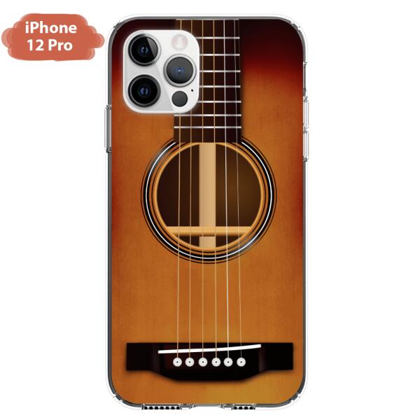 Custom Personalized Acoustic/Electric Guitar Phone Case - Best Gift For Guitarist - Case For iPhone And Samsung