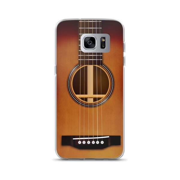 Custom Personalized Acoustic/Electric Guitar Phone Case - Best Gift For Guitarist - Case For iPhone And Samsung