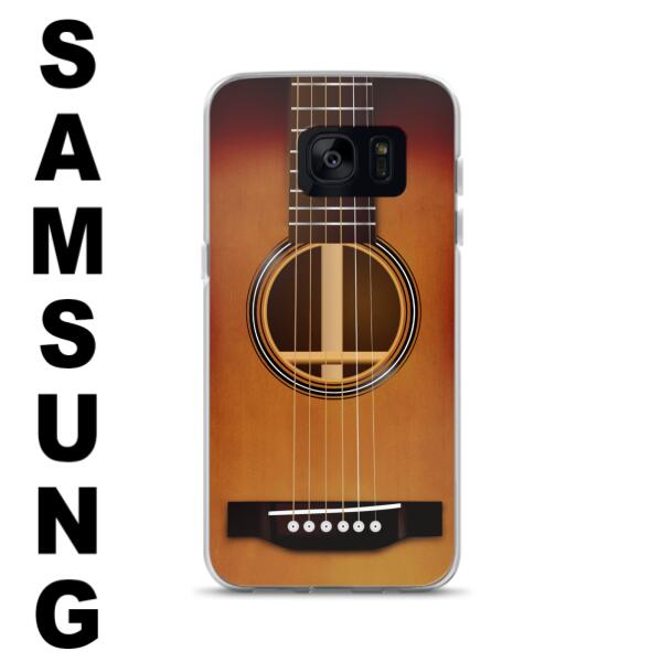 Custom Personalized Acoustic/Electric Guitar Phone Case - Best Gift For Guitarist - Case For iPhone And Samsung