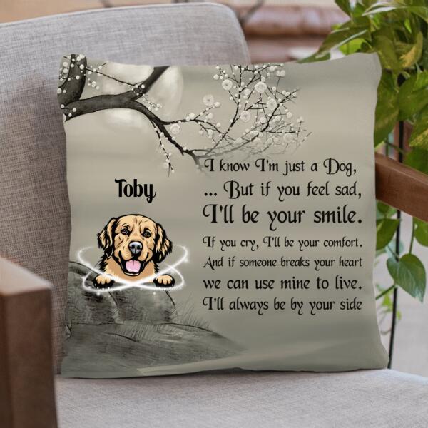 Custom Personalized Dog Pillow Cover/Cushion Cover - Best Gift For Dog Lovers - I'll Always Be By Your Side