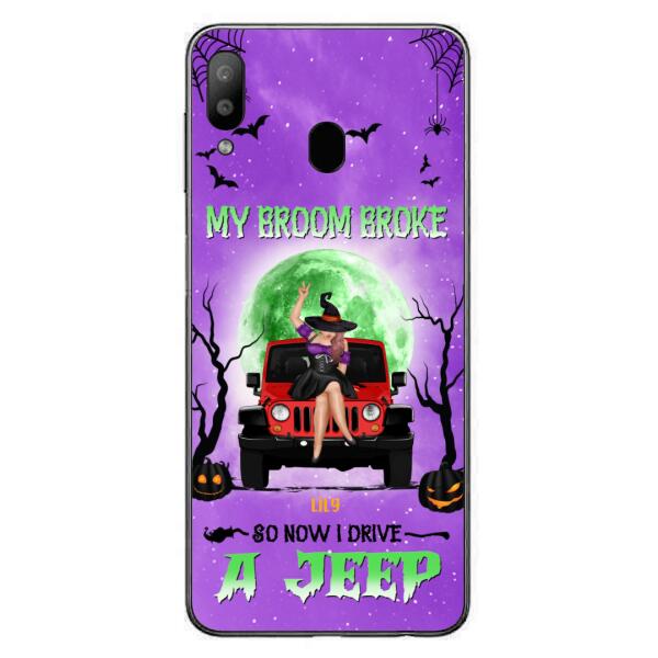 Custom Personalized Off - Road Witch Phone Case - Halloween Gift For Girl - My Broom Broke - Case For Iphone/Samsung