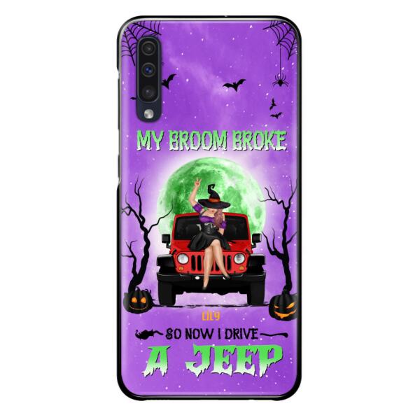 Custom Personalized Off - Road Witch Phone Case - Halloween Gift For Girl - My Broom Broke - Case For Iphone/Samsung