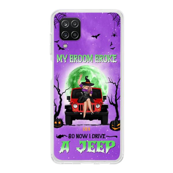 Custom Personalized Off - Road Witch Phone Case - Halloween Gift For Girl - My Broom Broke - Case For Iphone/Samsung