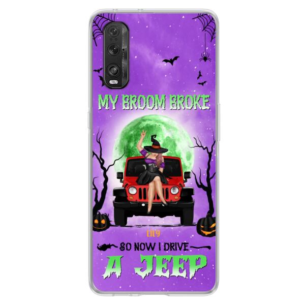 Custom Personalized Off - Road Witch Phone Case - Halloween Gift For Girl - My Broom Broke - Case For Xiaomi, Oppo & Huawei