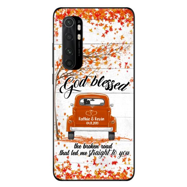 Custom Personalized Couple Phone Case - Best Gift For Couple - God Blessed The Broken Road That Led Me Straight To You - Case For Xiaomi, Oppo And Huawei