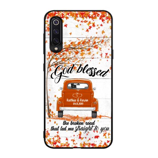 Custom Personalized Couple Phone Case - Best Gift For Couple - God Blessed The Broken Road That Led Me Straight To You - Case For Xiaomi, Oppo And Huawei