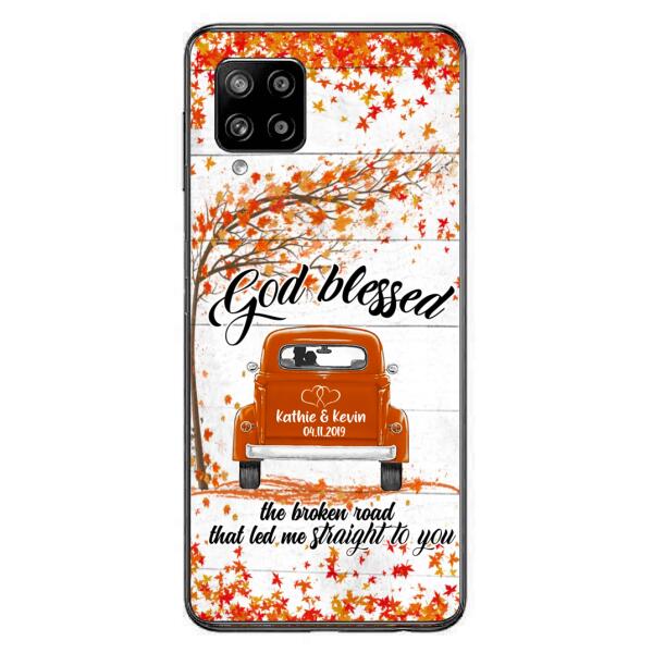 Custom Personalized Couple Phone Case - Best Gift For Couple - God Blessed The Broken Road That Led Me Straight To You - Case For Iphone And Samsung