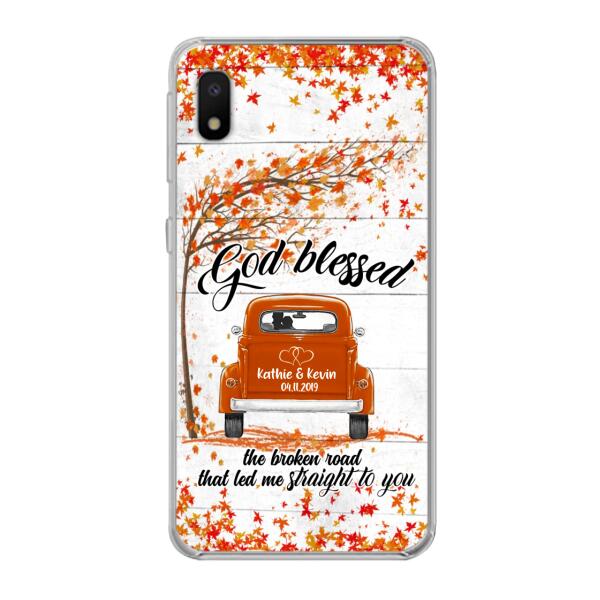 Custom Personalized Couple Phone Case - Best Gift For Couple - God Blessed The Broken Road That Led Me Straight To You - Case For Iphone And Samsung