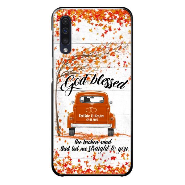 Custom Personalized Couple Phone Case - Best Gift For Couple - God Blessed The Broken Road That Led Me Straight To You - Case For Iphone And Samsung