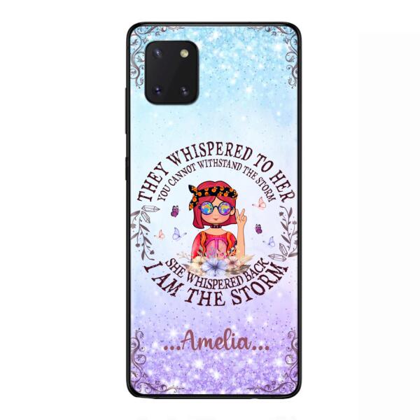 Custom Personalized Hippie Girl Phone Case - Best Gift For Hippie Girl - I Am The Storm - Case For iPhone And Samsung