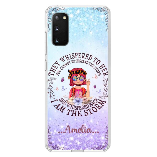 Custom Personalized Hippie Girl Phone Case - Best Gift For Hippie Girl - I Am The Storm - Case For iPhone And Samsung