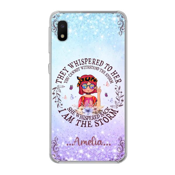 Custom Personalized Hippie Girl Phone Case - Best Gift For Hippie Girl - I Am The Storm - Case For iPhone And Samsung