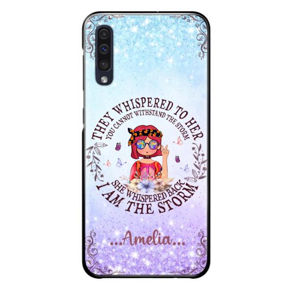 Custom Personalized Hippie Girl Phone Case - Best Gift For Hippie Girl - I Am The Storm - Case For iPhone And Samsung