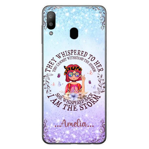 Custom Personalized Hippie Girl Phone Case - Best Gift For Hippie Girl - I Am The Storm - Case For iPhone And Samsung