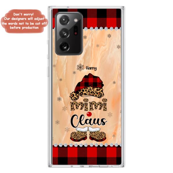 Custom Personalized Mimi Claus Phone Case - Upto 9 Names - Gift For Grandma - Case For iPhone And Samsung