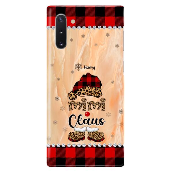 Custom Personalized Mimi Claus Phone Case - Upto 9 Names - Gift For Grandma - Case For iPhone And Samsung