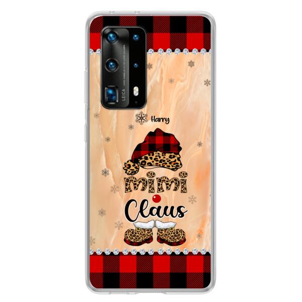 Custom Personalized Mimi Claus Phone Case - Upto 9 Names - Gift For Grandma - Case For Xiaomi, Oppo And Huawei
