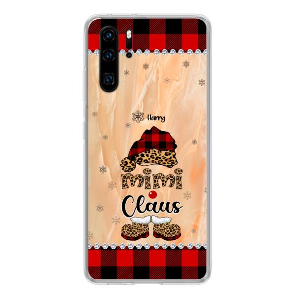 Custom Personalized Mimi Claus Phone Case - Upto 9 Names - Gift For Grandma - Case For Xiaomi, Oppo And Huawei