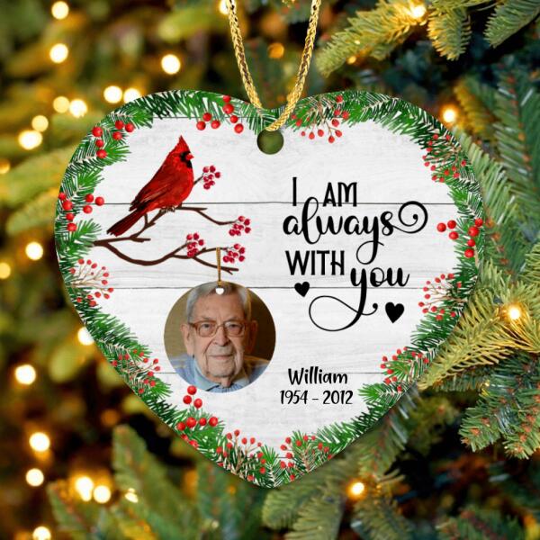 Custom Personalized Memorial Ornament - Best Gift For Family - I'll Hold You In My Heart Till I Can Hold You In Heaven