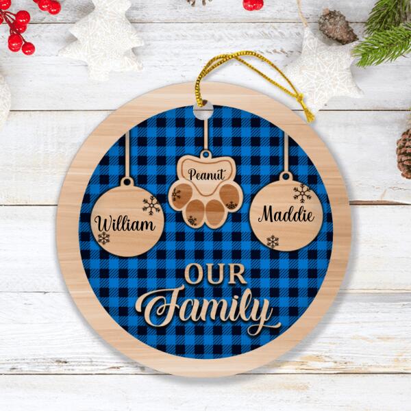 Custom Personalized Christmas Family Ornament - Best Gift For Family - Our Family