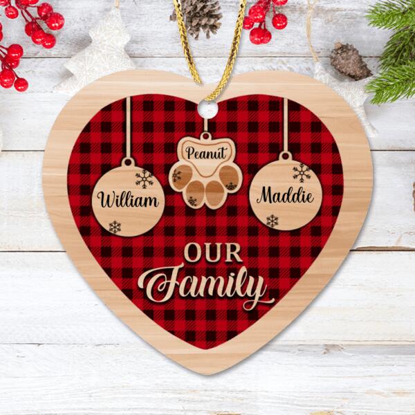 Custom Personalized Christmas Family Ornament - Best Gift For Family - Our Family