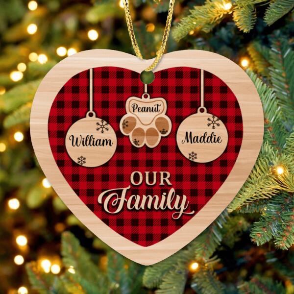 Custom Personalized Christmas Family Ornament - Best Gift For Family - Our Family