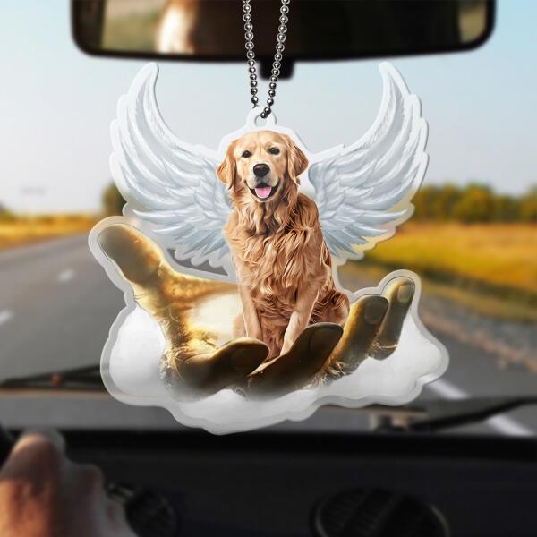 Personalized Memorial Dog Car Ornament - Up to 12 Dog Breeds - Gift Idea For Dog Lover