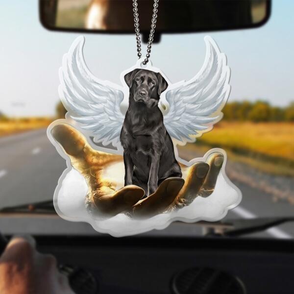 Custom Personalized Memorial Dog Car Ornament - Upto 12 Dog Breeds - Gift Idea For Dog Lover