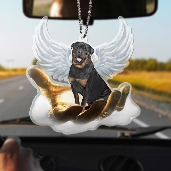 Personalized Memorial Dog Car Ornament - Up to 12 Dog Breeds - Gift Idea For Dog Lover