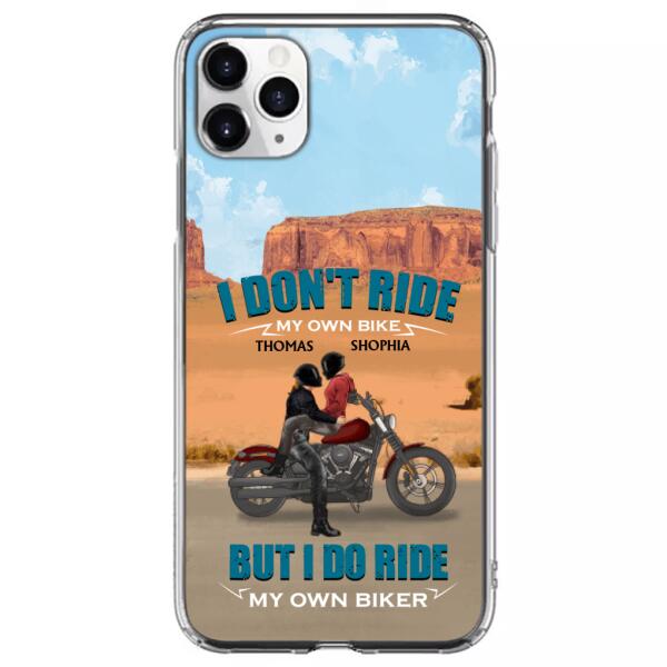 Custom Personalized Couple Riding Phone Case - Gifts For Riders - I Don't Ride My Own Bike But I Do Ride My Own Bike