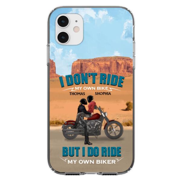 Custom Personalized Couple Riding Phone Case - Gifts For Riders - I Don't Ride My Own Bike But I Do Ride My Own Bike