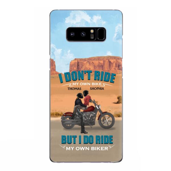 Custom Personalized Couple Riding Phone Case - Gifts For Riders - I Don't Ride My Own Bike But I Do Ride My Own Bike