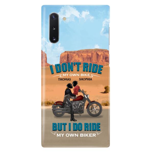 Custom Personalized Couple Riding Phone Case - Gifts For Riders - I Don't Ride My Own Bike But I Do Ride My Own Bike