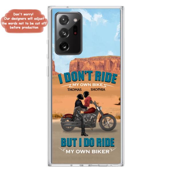 Custom Personalized Couple Riding Phone Case - Gifts For Riders - I Don't Ride My Own Bike But I Do Ride My Own Bike